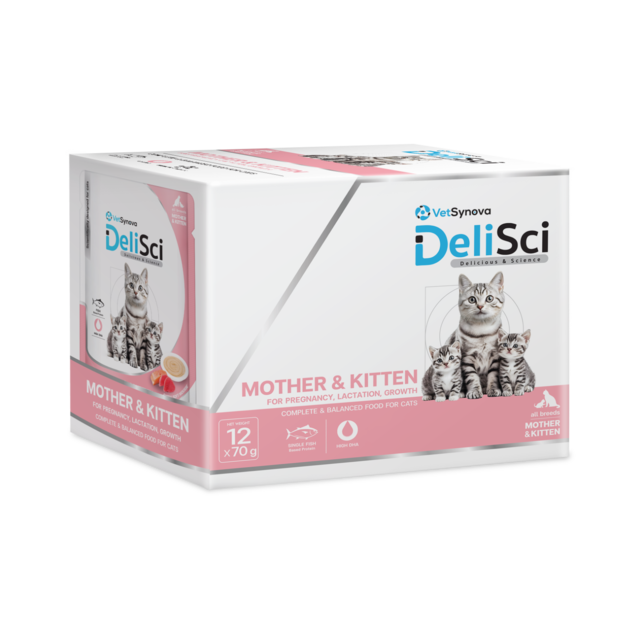 VetSynova DeliSci Mother & Kitten Mousse Wet Cat Food  - Product Image 1