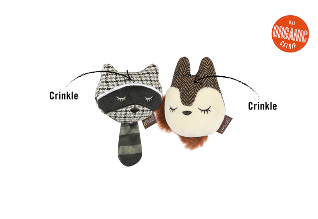 P.L.A.Y. Feline Frenzy Bandit Buddies Cat Toy  - Product Image 1