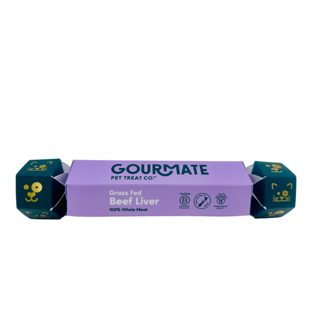 Gourmate Pet Treat Co. Grass Fed Beef Liver Cracker Cat & Dog Treat - Product Image
