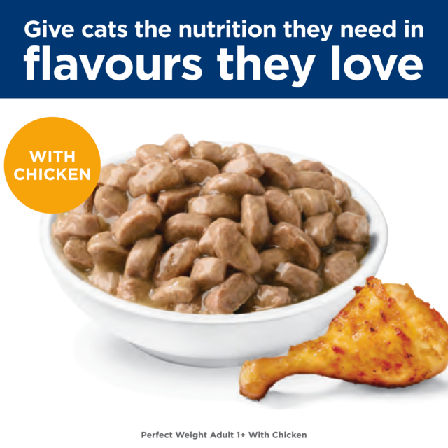 Hill's Science Diet Adult Perfect Weight Chicken in Gravy Wet Cat Food - Product Image 6