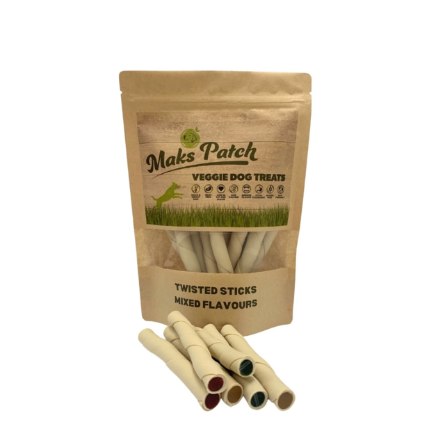 Mak's Patch Mixed Vegetable Twisted Stick Dog Treats - Product Image