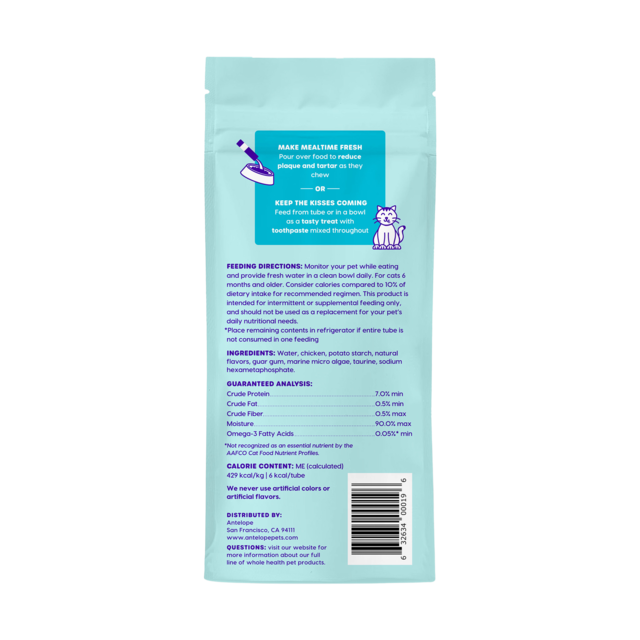 Ark Naturals Kiss Me-Ow Lickable Dental Chicken Cat Treats - Product Image 1