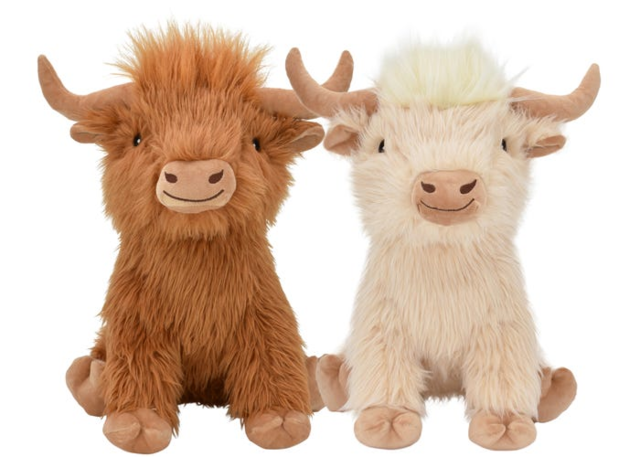 Multipet Highland Shaggy Cow Dog Toy - Product Image 1