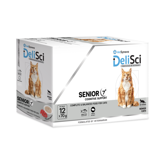 VetSynova DeliSci Senior 7+ Mousse Wet Cat Food - Product Image 7