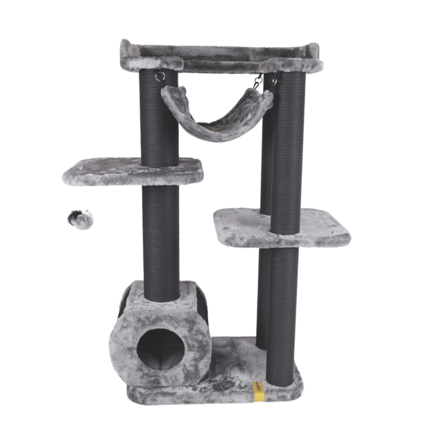 M-PETS Panther Canopy Cat Scratch Tower - Product Image 1