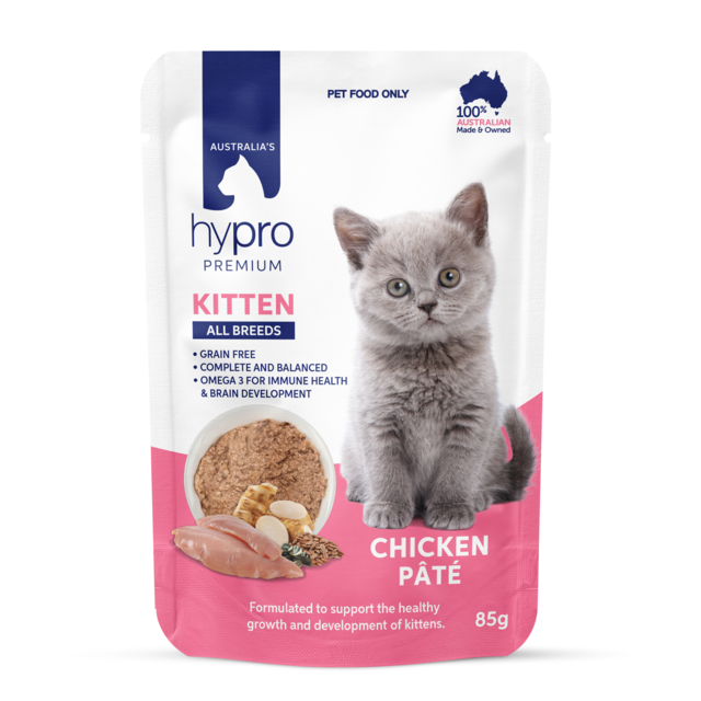 Hypro Premium Grain Free Kitten Chicken Pate Wet Cat Food - Product Image