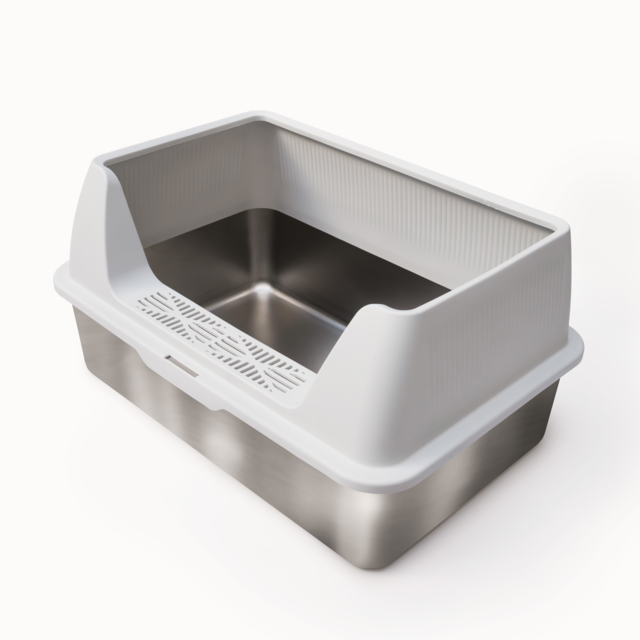 Tidy Tails Odour Control Extra Large Stainless Steel Cat Litter Tray - Product Image