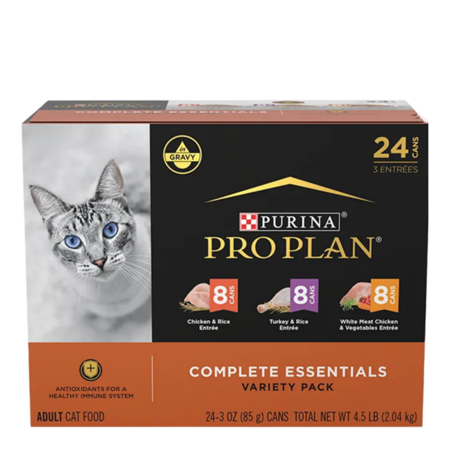 Pro Plan Adult Complete Essentials Poultry Favourites Variety Pack Wet Cat Food  - Product Image