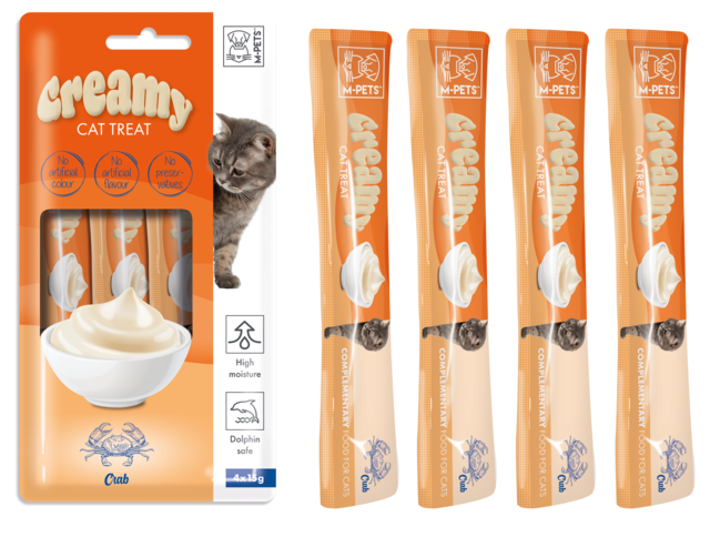 M-PETS Creamy Crab Cat Treats - Product Image 1