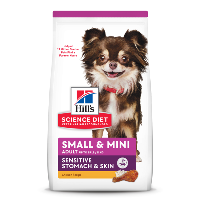 Hill's Science Diet Adult Sensitive Stomach & Skin Small & Mini Dry Dog Food - Product Image