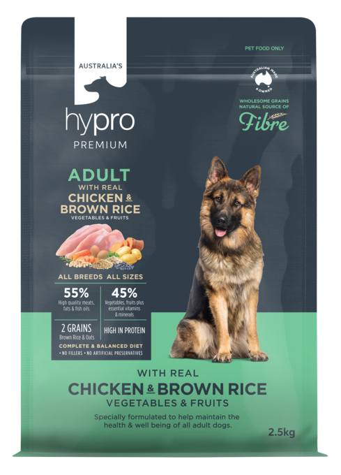 Hypro Premium Wholesome Grains Adult Chicken & Brown Rice Dry Dog Food - Product Image 1