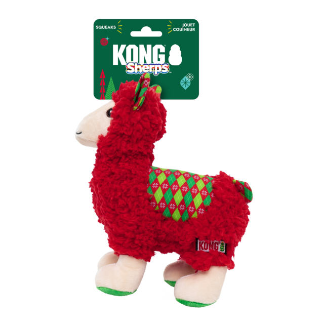 KONG Holiday Sherps Llama Dog Toy - Product Image 3