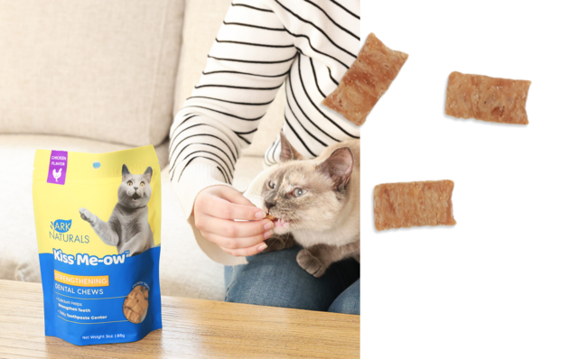 Ark Naturals Kiss Me-Ow Strengthening Dental Chicken Cat Treats - Product Image 2
