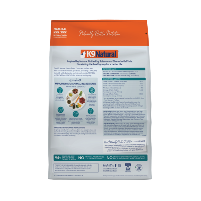 K9 Natural Beef & Hoki Feast Freeze Dried Dog Food - Product Image 4