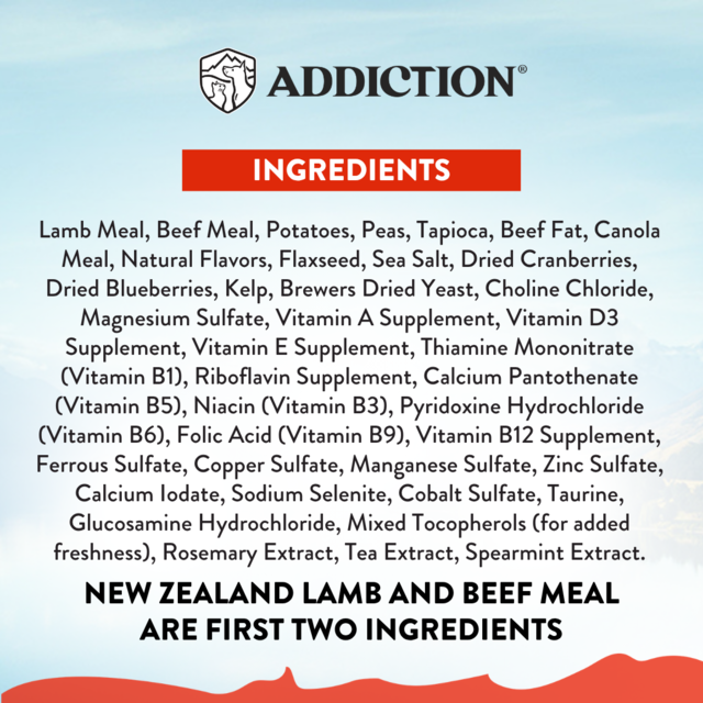 Addiction MEGA Grain-Free Adult Large Breed Beef & Lamb Dry Dog Food - Product Image 6