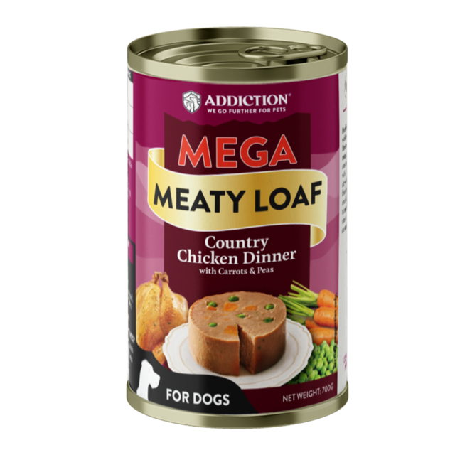 Addiction MEGA Country Chicken Dinner Loaf Wet Dog Food - Product Image