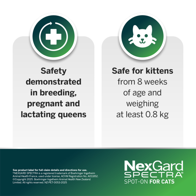NexGard Spectra Cat Spot-On Flea Tick & Worm Treatment - Product Image 7