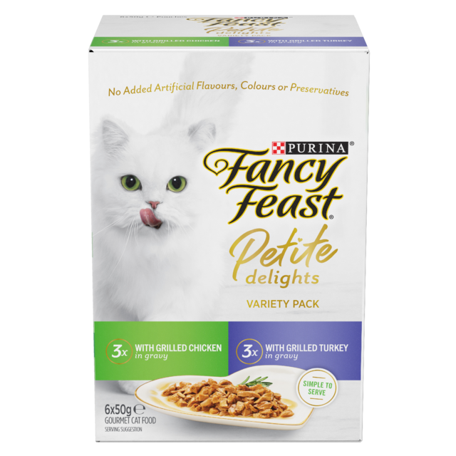 Fancy Feast Petite Delights Chicken & Turkey Variety Pack Wet Cat Food - Product Image
