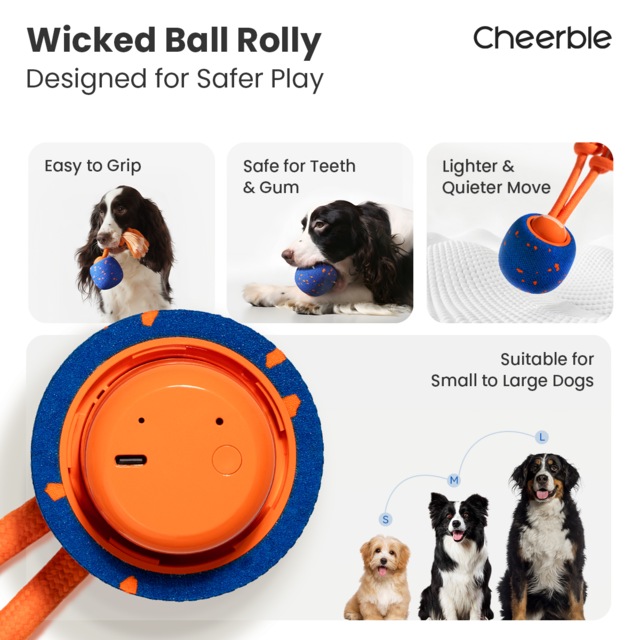 Cheerble  Wicked Ball Rolly Smart Dog Toy - Product Image 4