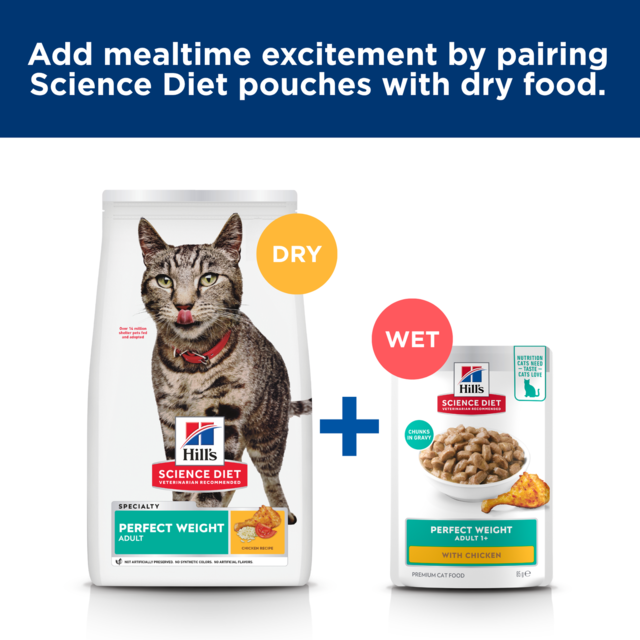 Hill's Science Diet Adult Perfect Weight Chicken in Gravy Wet Cat Food - Product Image 10