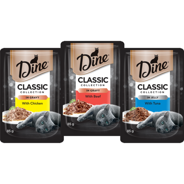 Dine Classic Collection Mixed Selection in Gravy & Jelly Wet Cat Food Variety Pack - Product Image 1