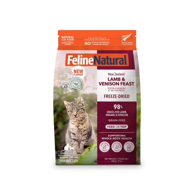Feline Natural Lamb & Venison Feast Freeze Dried Cat Food - Product Image 1