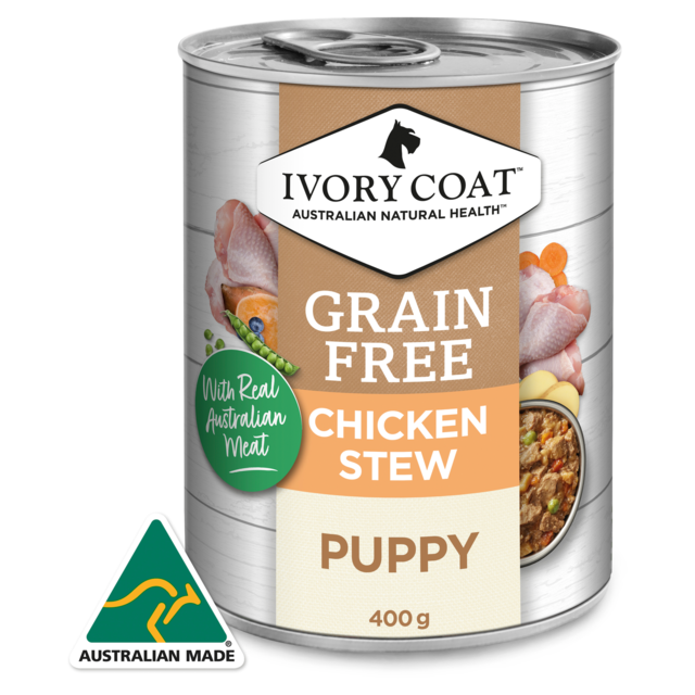 Ivory Coat Grain Free Chicken Stew Puppy Wet Dog Food - Product Image