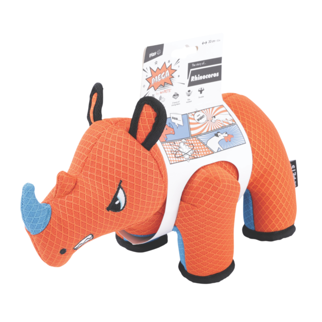 M-PETS Mega Plush Rhinoceros Dog Tough Toy - Product Image