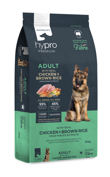 Hypro Premium Wholesome Grains Adult Chicken & Brown Rice Dry Dog Food - Product Image