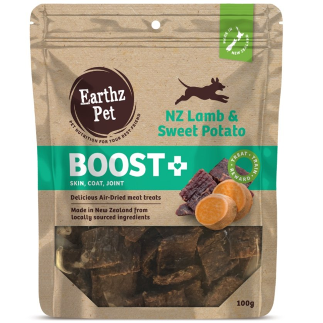 Earthz Pet BOOST+ Lamb & Sweet Potato Air Dried Dog Treats - Product Image