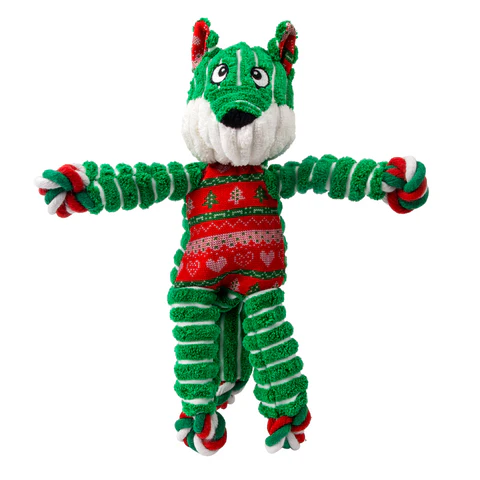 KONG Holiday Floppy Knots Fox - Product Image 1