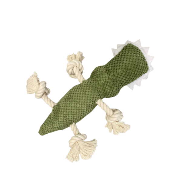 Coco & Cooper Chompers The Green Alligator Dog Plush Toy - Product Image 2