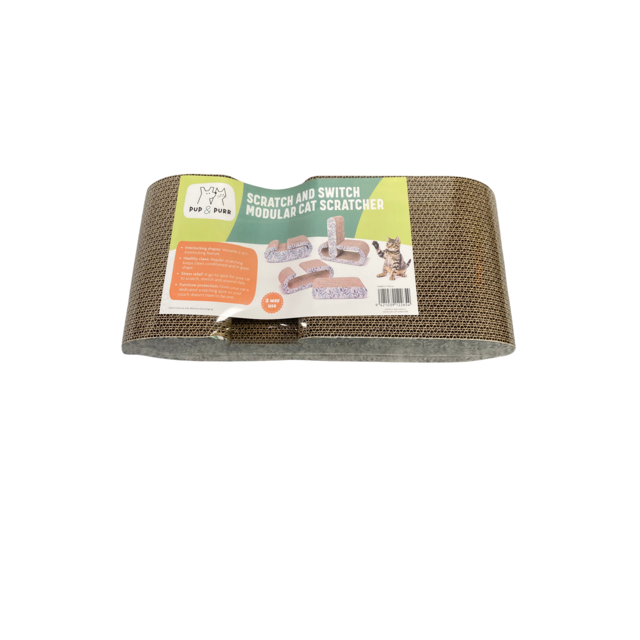 Pup & Purr Scratch and Switch Modular Cardboard Cat Scratcher - Product Image 4