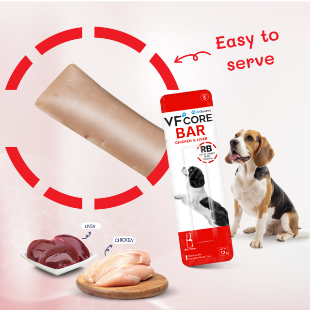 VetSynova VF+ Core Bar RB Iron & Copper Multi-Vitamins Dog Supplement - Product Image 2