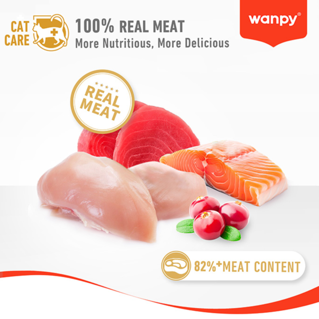 Wanpy Stew Adult Tuna & Shrimp in Gravy Wet Cat Food - Product Image 5