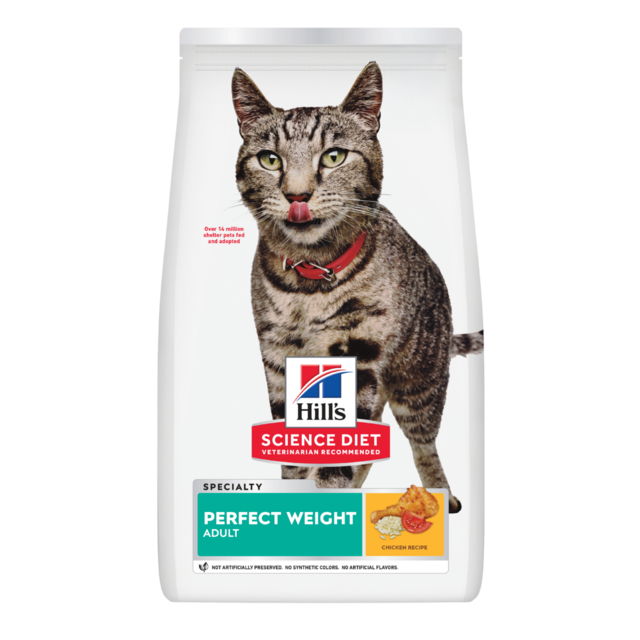 Hill's Science Diet Adult Perfect Weight Chicken Dry Cat Food - Product Image