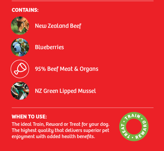 Earthz Pet BOOST+ Beef & Blueberry Air Dried Dog Treats - Product Image 2