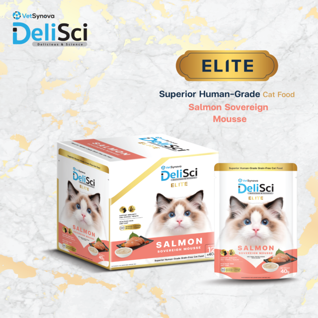 VetSynova DeliSci Elite Salmon Sovereign Mousse Wet Cat Food Topper - Product Image 3