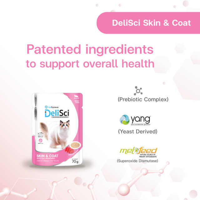 VetSynova DeliSci Skin & Coat Mousse Wet Cat Food - Product Image 3