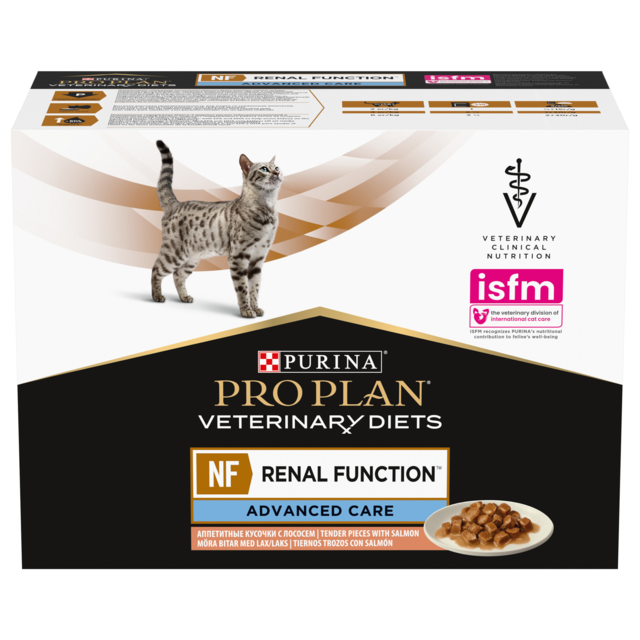 PRO PLAN Veterinary Diet Feline NF Renal Function Advanced Care Salmon Wet Cat Food Pack - Product Image