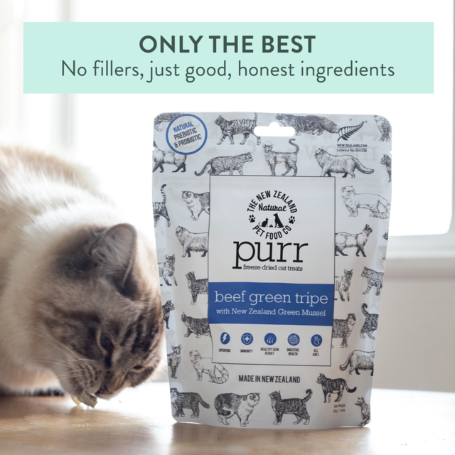 The NZ Natural Pet Food Co PURR Beef Green Tripe & Mussel Cat Treats - Product Image 5