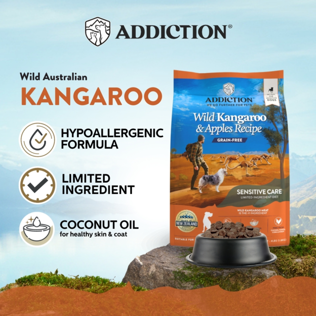 Addiction Grain-Free Wild Kangaroo & Apples Sensitive Care Dry Dog Food - Product Image 1