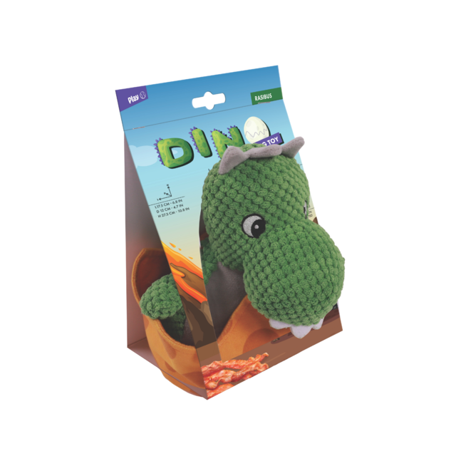 M-PETS Play Rasibus Tumbler Dino Dog Toy - Product Image 1