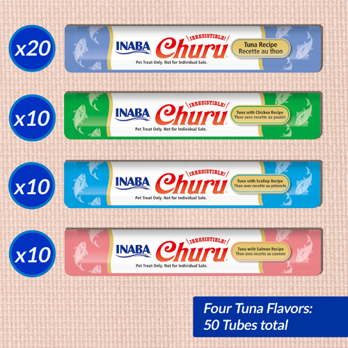 Inaba Churu Tuna Varieties Bulk Cat Treats - Product Image 1