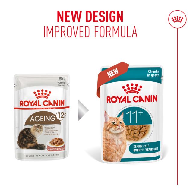 Royal Canin Ageing 11+ in Gravy Wet Cat Food - Product Image