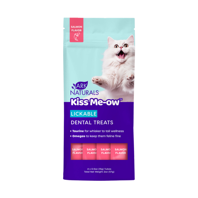 Ark Naturals Kiss Me-Ow Lickable Dental Salmon Cat Treats - Product Image