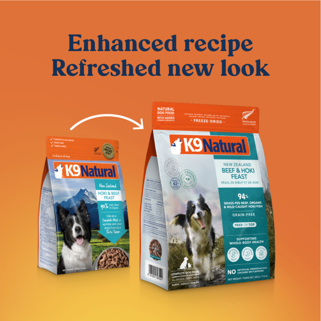 K9 Natural Beef & Hoki Feast Freeze Dried Dog Food - Product Image