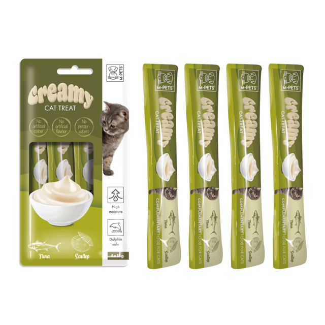 M-PETS Creamy Tuna & Scallop Cat Treats - Product Image 1