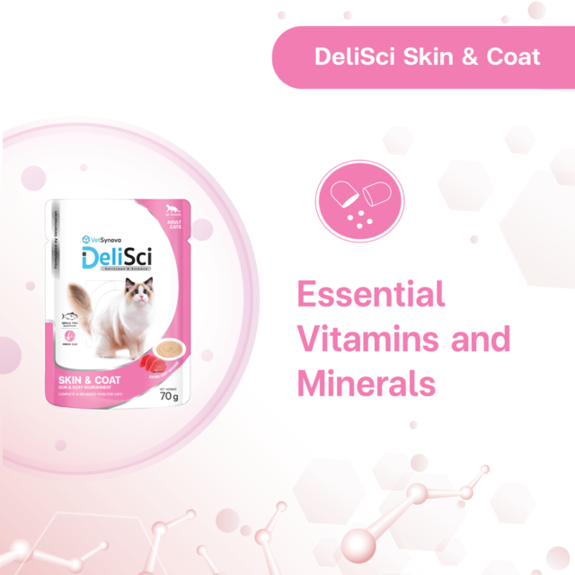 VetSynova DeliSci Skin & Coat Mousse Wet Cat Food - Product Image 5