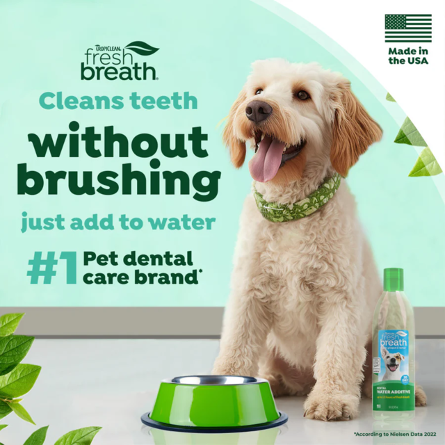 TropiClean Fresh Breath Dog Dental Water Additive - Product Image 2